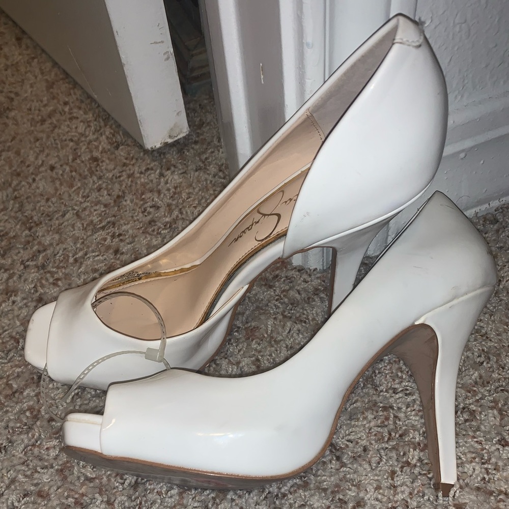 Jessica Simpson open toe heels/Size 7.5